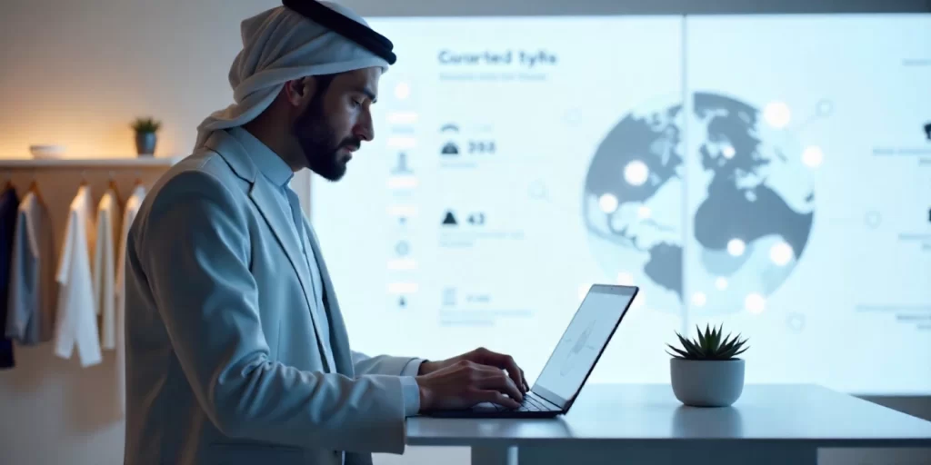 AI website personalization dashboard showing tailored product suggestions for Dubai users.