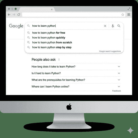 appearence of search engine results
